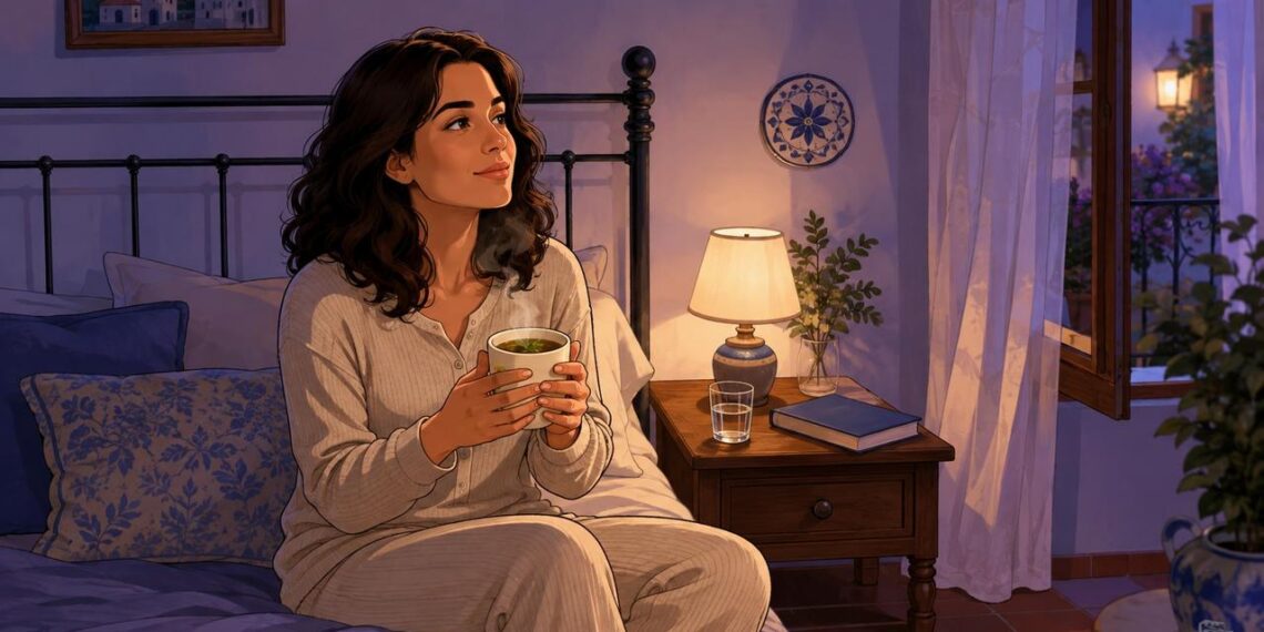 Una bebida templada y una rutina tranquila favorecen el descanso nocturno.