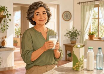 Bebidas con calcio y proteína pueden apoyar la salud ósea después de los 60.