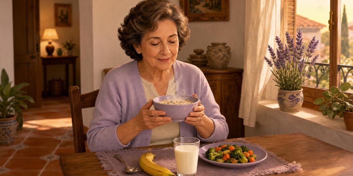 Una cena ligera y templada puede favorecer el sueño después de los 60.