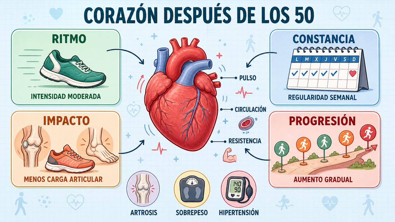 Ritmo, constancia, impacto y progresión marcan la elección más saludable.