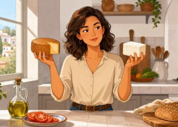 Queso fresco y curado cambian en sal, grasa y uso habitual.