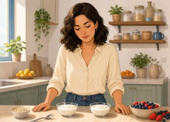 Yogur griego y natural cambian en proteína, textura y tolerancia intestinal.