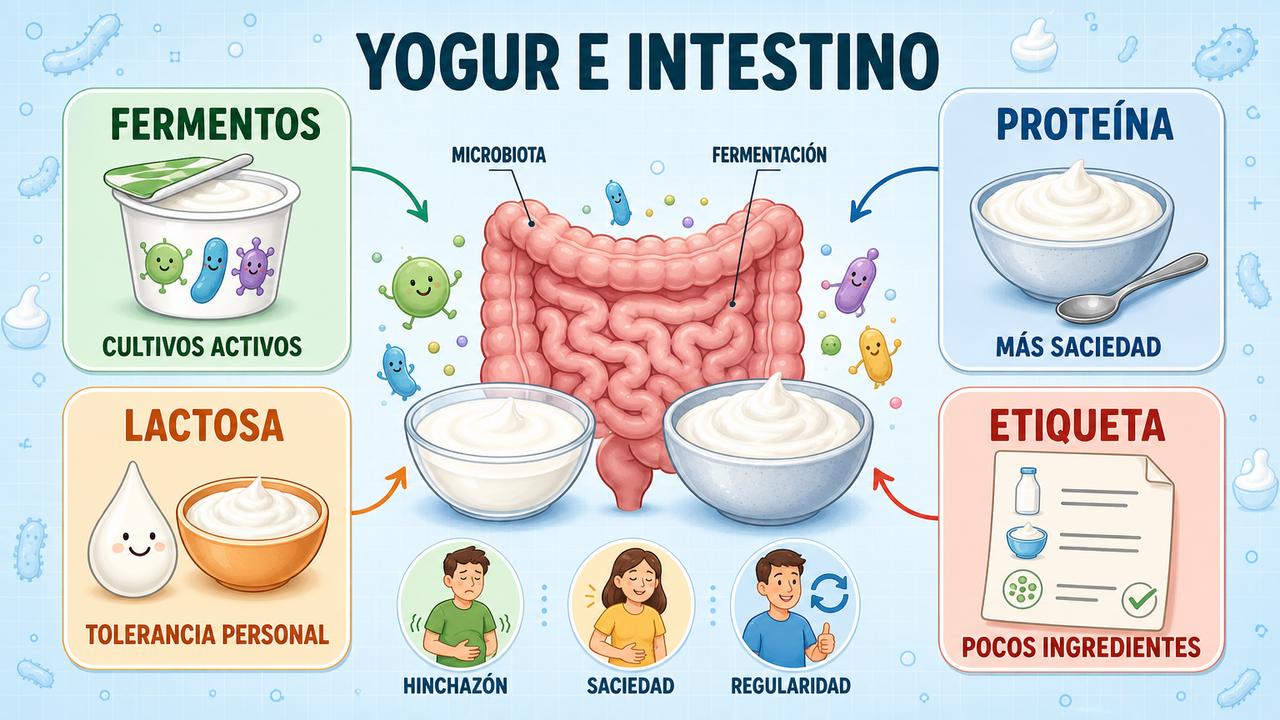 Fermentos, proteína, lactosa y etiqueta orientan la elección más digestiva.