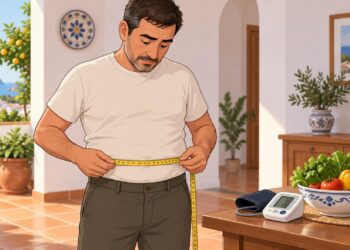 El perímetro abdominal orienta sobre el riesgo ligado a la grasa visceral.