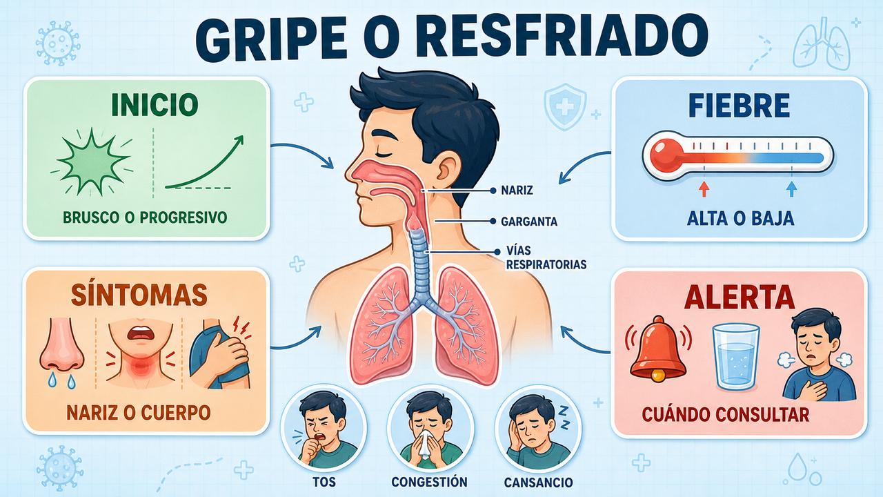 Inicio, fiebre, síntomas y señales de alarma para diferenciarlos mejor.