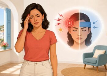 Migraña y cefalea tensional muestran patrones de dolor y síntomas distintos.