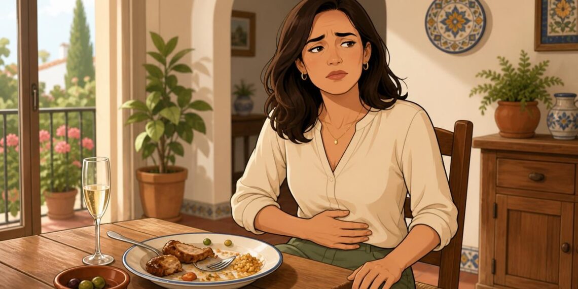 El colon irritable puede causar dolor, hinchazón y digestiones imprevisibles tras comer.