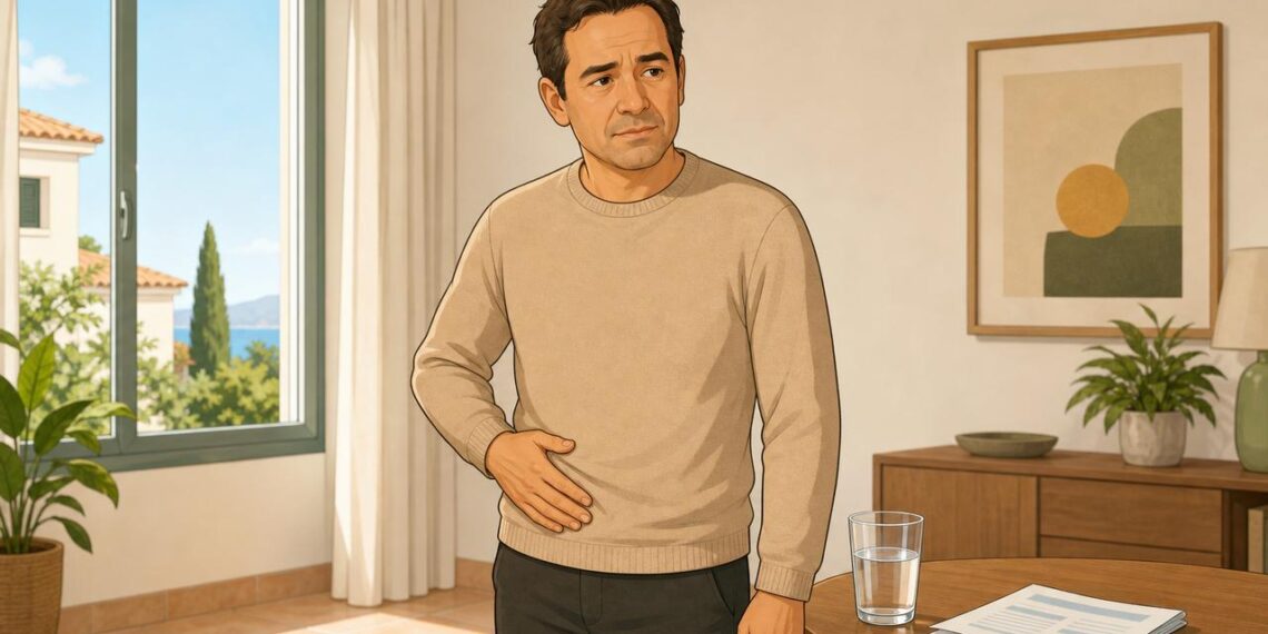 El dolor abdominal izquierdo es un síntoma típico de la diverticulitis.