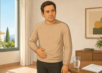 El dolor abdominal izquierdo es un síntoma típico de la diverticulitis.
