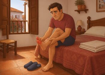 La gota suele debutar con dolor intenso en el dedo gordo del pie.