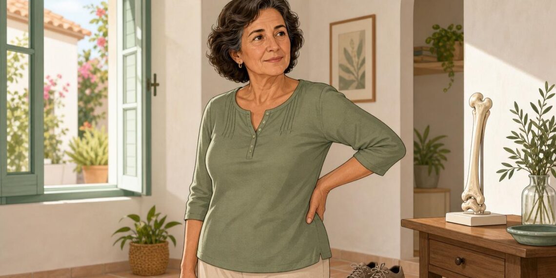 La osteoporosis debilita el hueso y aumenta el riesgo de fracturas silenciosas.