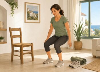 El crujido al agacharse puede relacionarse con debilidad muscular y cartílago.
