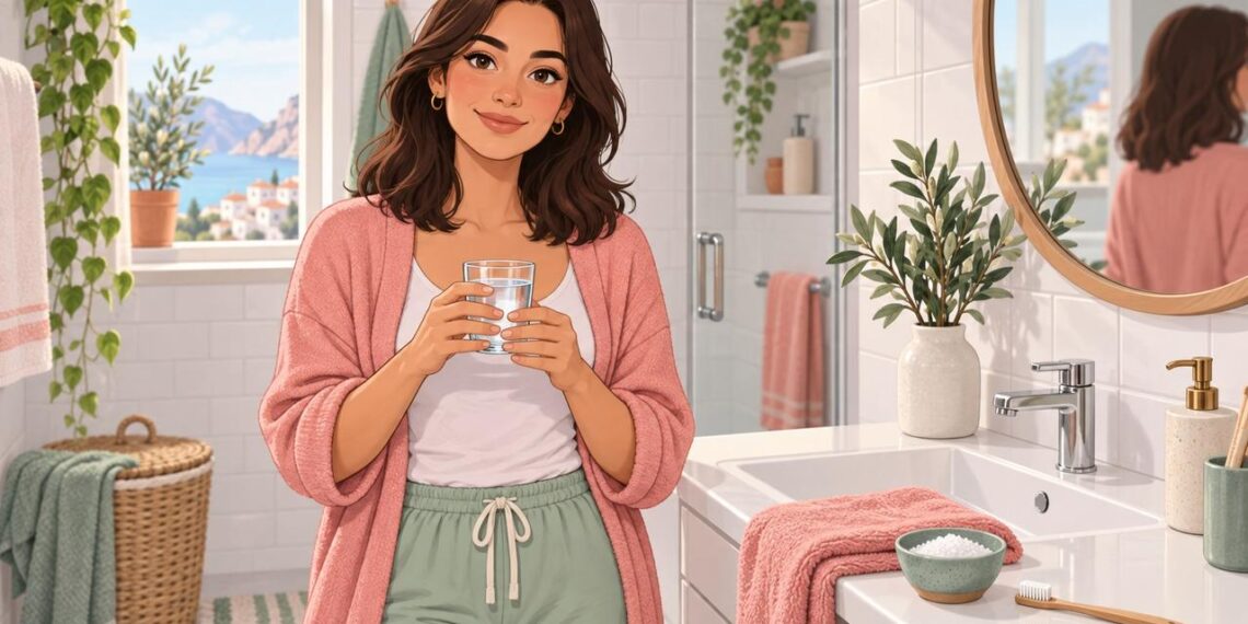 El enjuague con agua tibia y sal puede aliviar encías inflamadas.