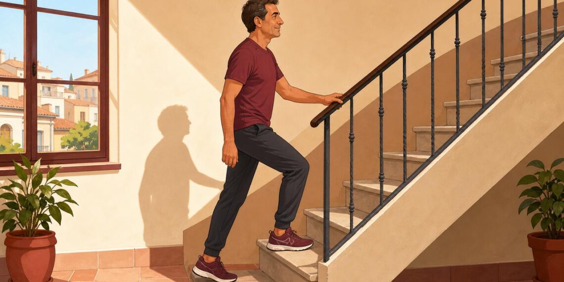 Subir escaleras a diario puede mejorar corazón, piernas y glucosa.