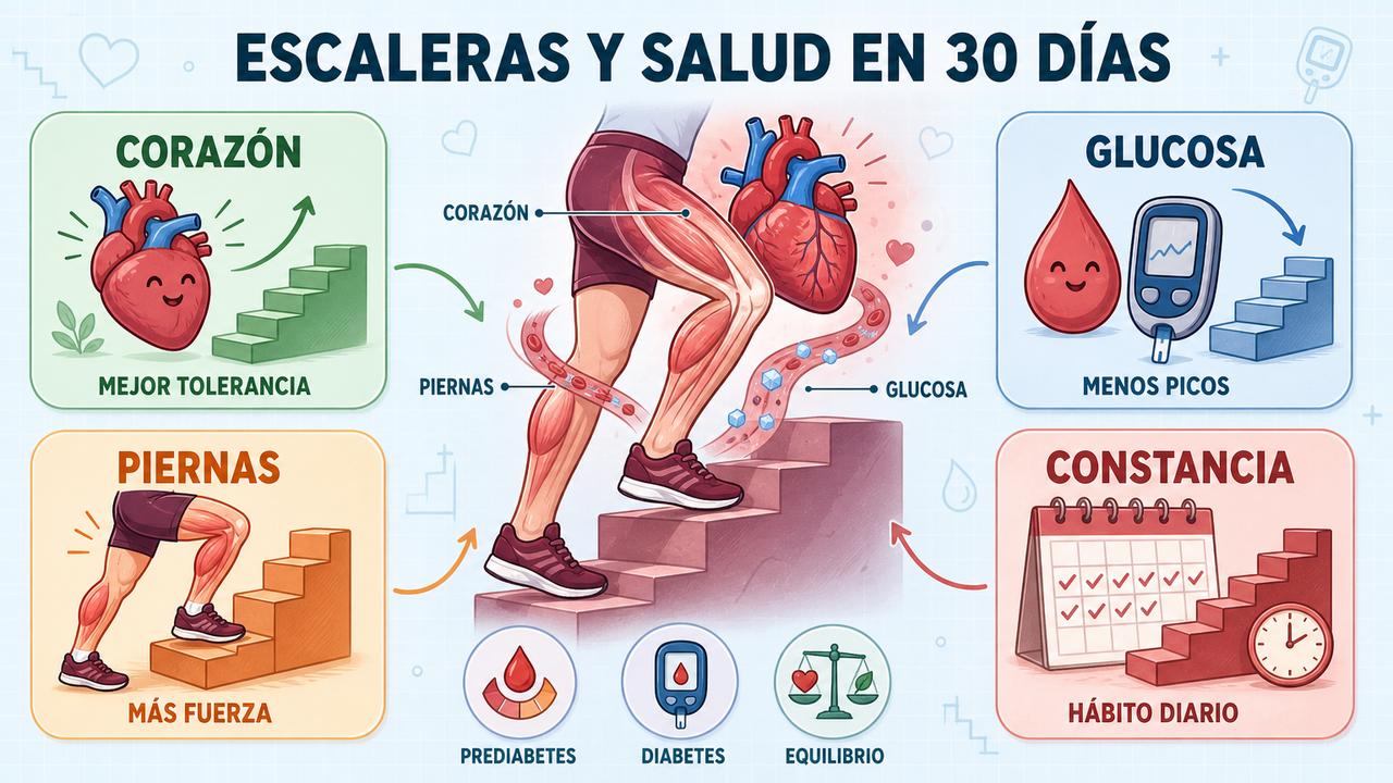 Corazón, glucosa, piernas y constancia resumen los efectos tras un mes.