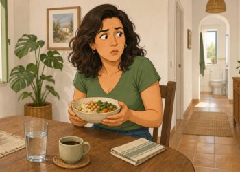 El reflejo gastrocólico puede provocar urgencia intestinal justo después de comer.