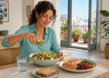 El vinagre de manzana puede complementar una comida equilibrada para moderar picos glucémicos.