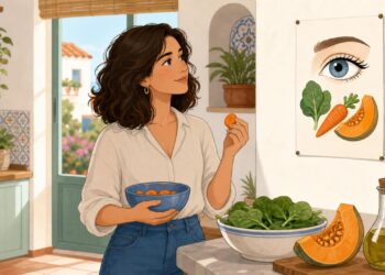 La vitamina A contribuye a la visión, la piel y las defensas.