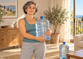 Con un par de garrafas de agua se puede entrenar la fuerza y cuidar los huesos en casa.
