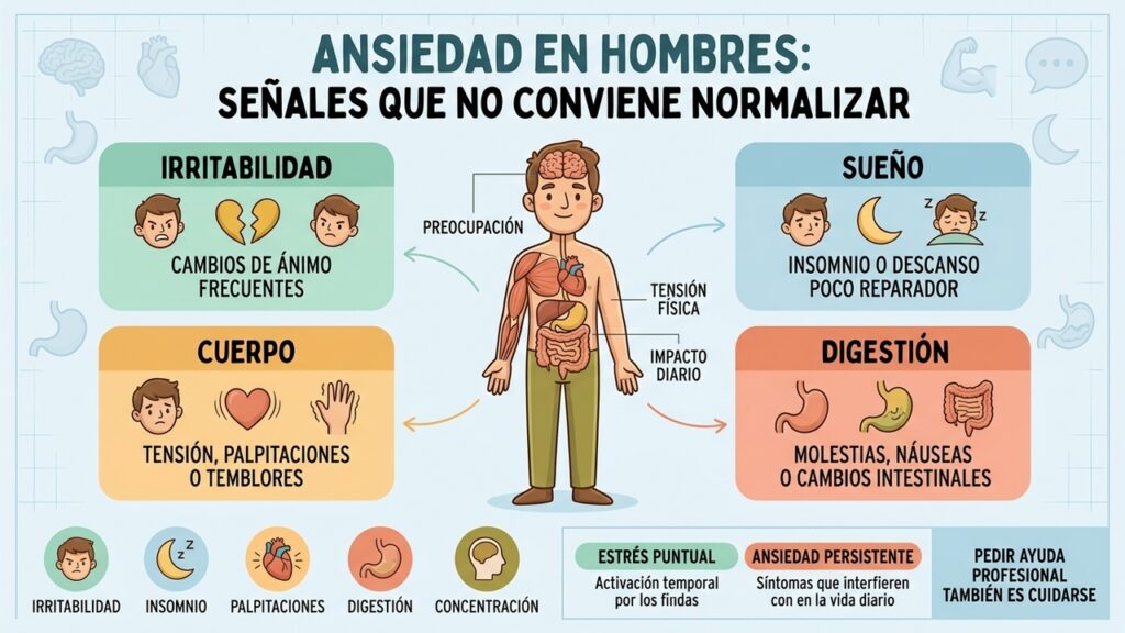 El síntoma de ansiedad que muchos hombres pasan por alto