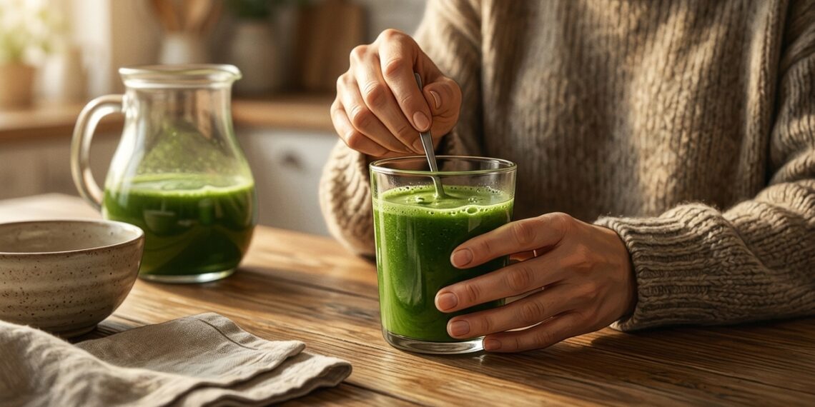 El jugo verde que puede ayudarte con la pesadez matutina