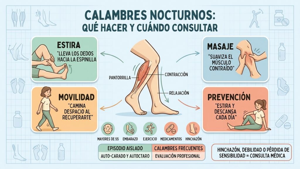 Los calambres nocturnos que cambian con la edad