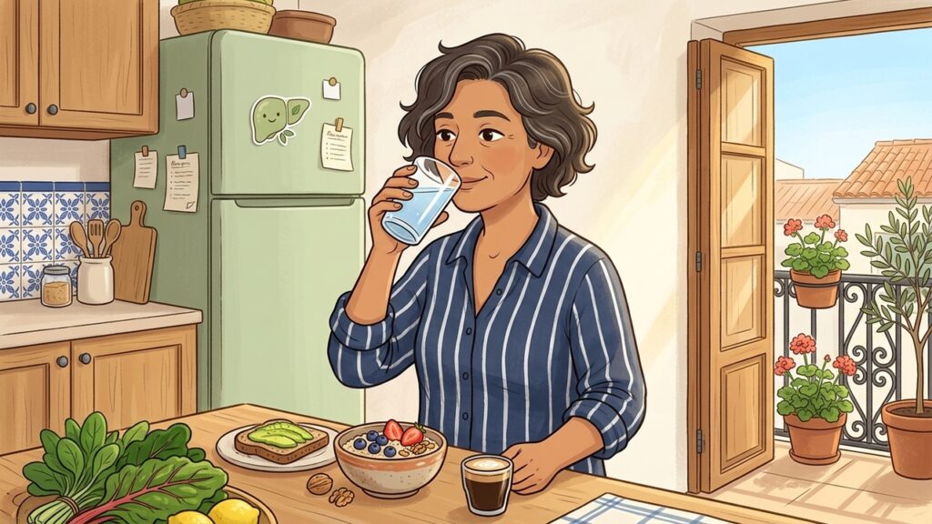 Hidratación, café, fibra y ejercicio tienen más peso que cualquier bebida depurativa.