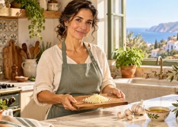 Picar el ajo y dejarlo reposar permite que se forme la alicina antes de cocinarlo.