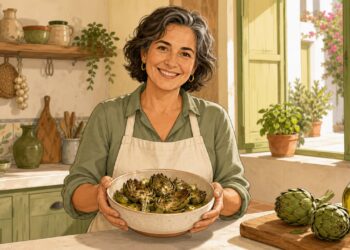 La alcachofa asada con aceite de oliva, protagonista de la dieta mediterránea y aliada del hígado.
