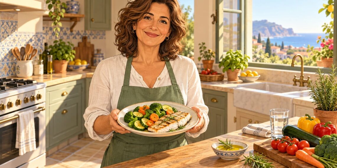 Una comida ligera con verduras y pescado blanco cuida la vesícula biliar y facilita la digestión.