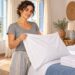 Cambiar la funda de almohada y las sábanas cada semana mantiene la cama limpia y saludable.