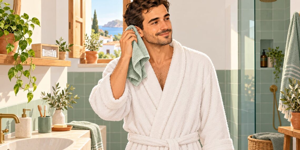 Secar la oreja con la toalla tras la ducha basta para la higiene del oído.