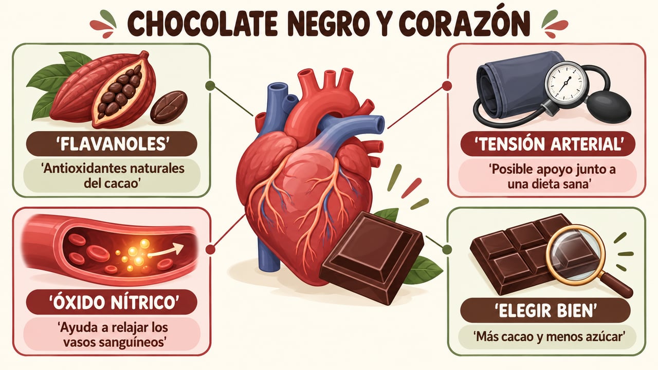 Flavanoles, tensión arterial, óxido nítrico y elección del chocolate: los cuatro pilares de una onza cardiosaludable.