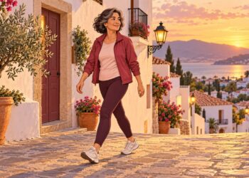 Caminar a paso ligero al atardecer es un hábito sencillo para subir el colesterol HDL.