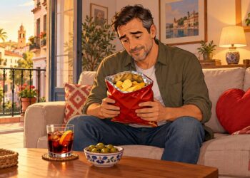 El picoteo frecuente de patatas fritas de bolsa pasa factura al corazón con los años.
