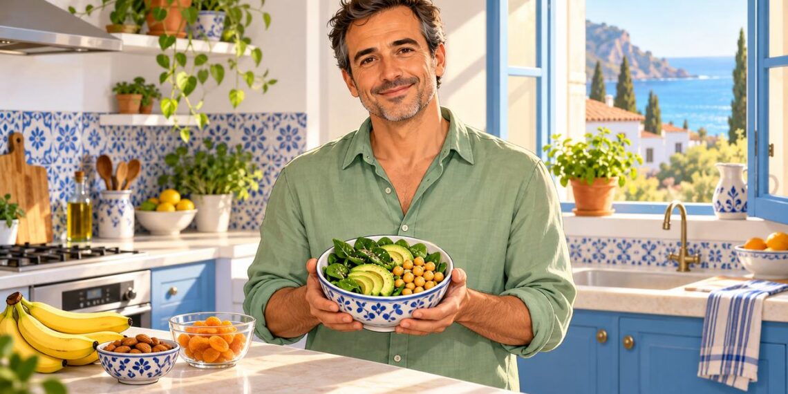 Frutas, verduras y legumbres de la dieta mediterránea aportan el potasio que el organismo necesita cada día.