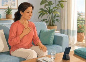 Contar respiraciones en reposo ayuda a vigilar cambios respiratorios en casa.