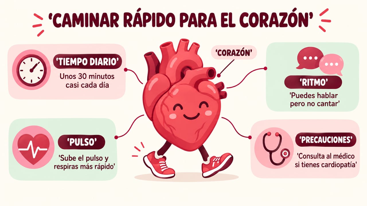 Tiempo diario, ritmo, pulso y precauciones: los cuatro pilares de caminar rápido por la salud del corazón.