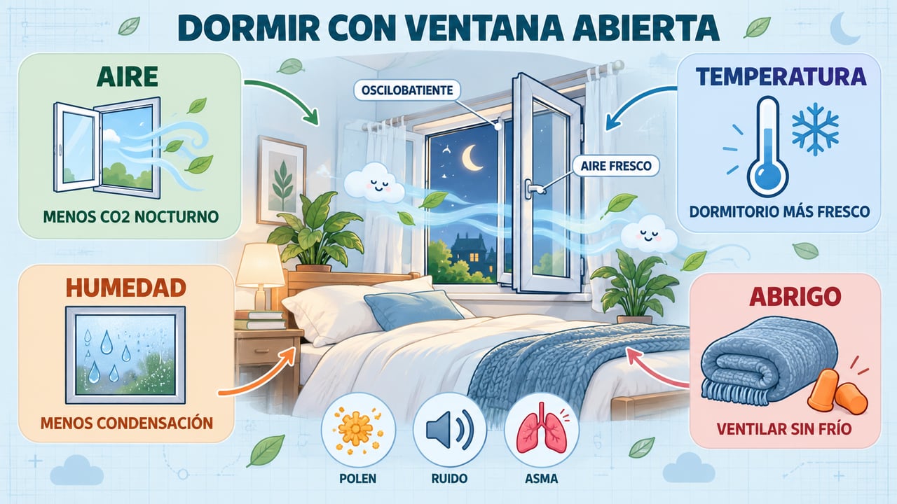 Aire renovado, temperatura fresca, menos humedad y buen abrigo: los cuatro pilares para ventilar el dormitorio.