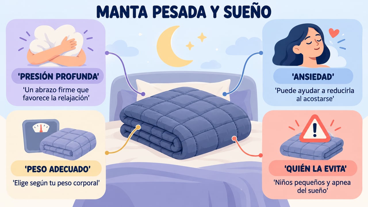 Presión profunda, ansiedad, peso adecuado y contraindicaciones: claves para decidir si probar una manta pesada.