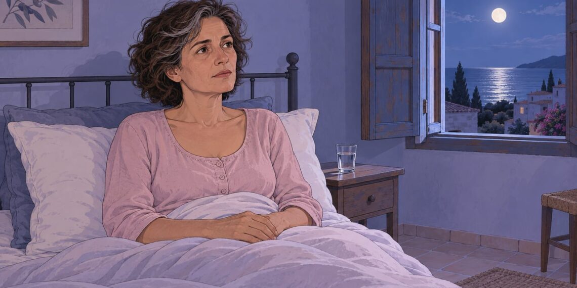 Los cambios hormonales y el estrés pueden mantener despiertas a muchas mujeres durante la menopausia.