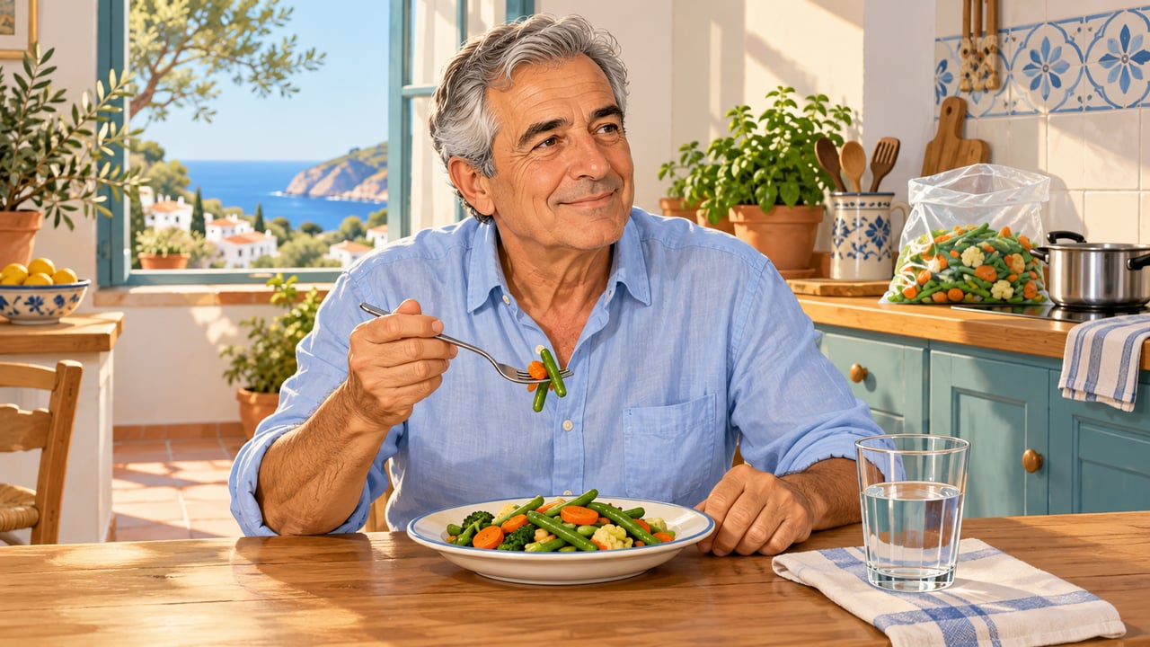 Cocinar las verduras congeladas directamente, con poca agua, ayuda a aprovechar mejor sus nutrientes.