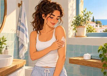 Una rutina constante de exfoliación suave e hidratación ayuda a suavizar los granitos de la queratosis pilar.