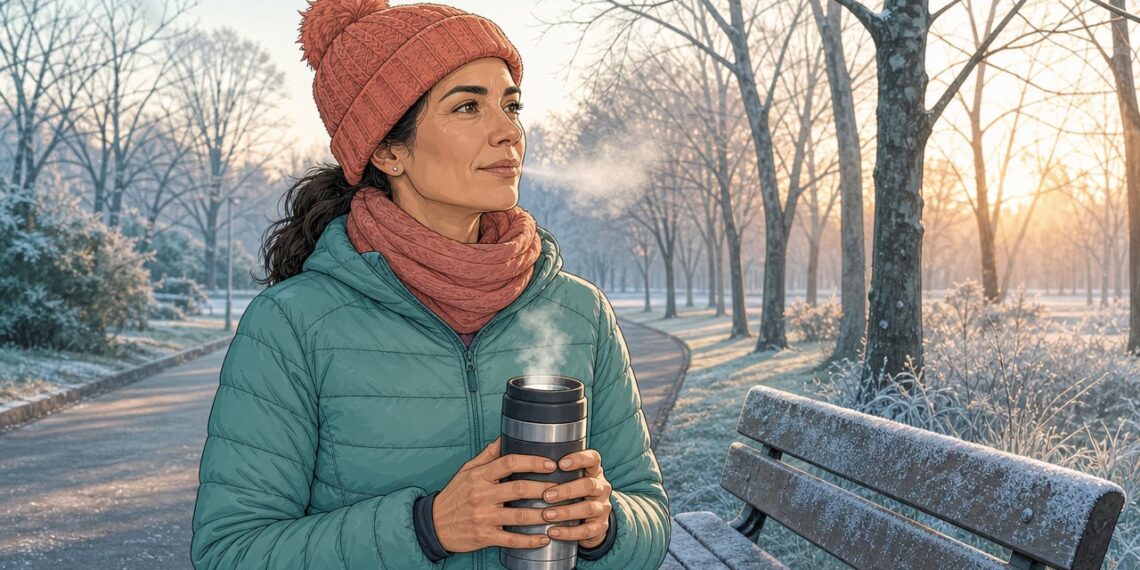 Antes de salir a entrenar con frío, conviene prepararse para calentar los músculos con calma.