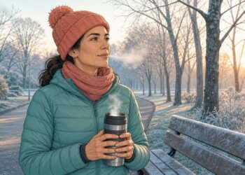 Antes de salir a entrenar con frío, conviene prepararse para calentar los músculos con calma.