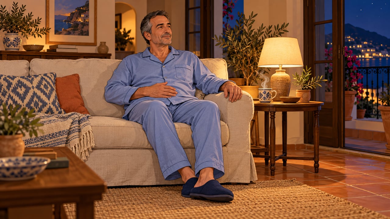Una digestión más tranquila ayuda a relajarse por la noche, aunque la infusión no es sedante.