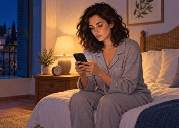 Más que la luz azul, lo que mantiene despierto el cerebro es lo que haces en el móvil.
