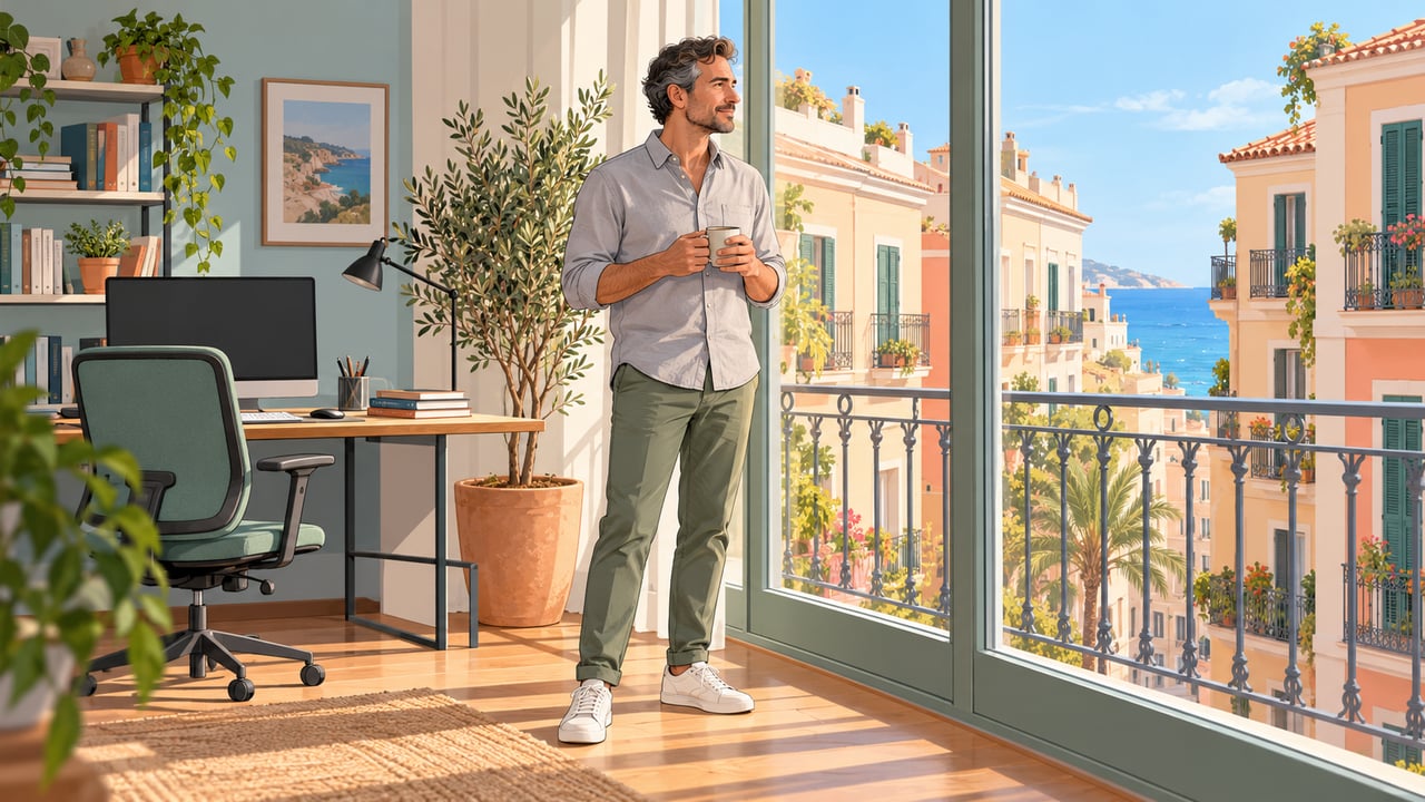 Mirar por la ventana unos 20 segundos permite relajar el enfoque durante la jornada.