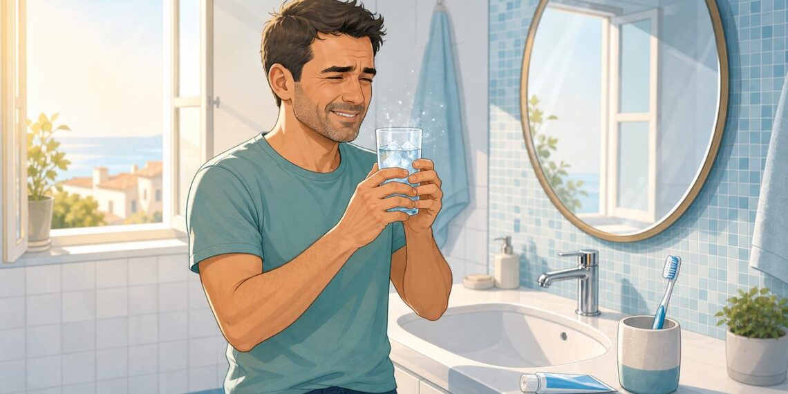Un pinchazo al beber agua helada puede indicar encías retraídas, no solo esmalte desgastado.