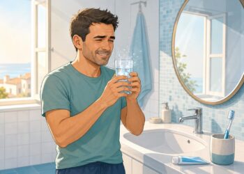 Un pinchazo al beber agua helada puede indicar encías retraídas, no solo esmalte desgastado.